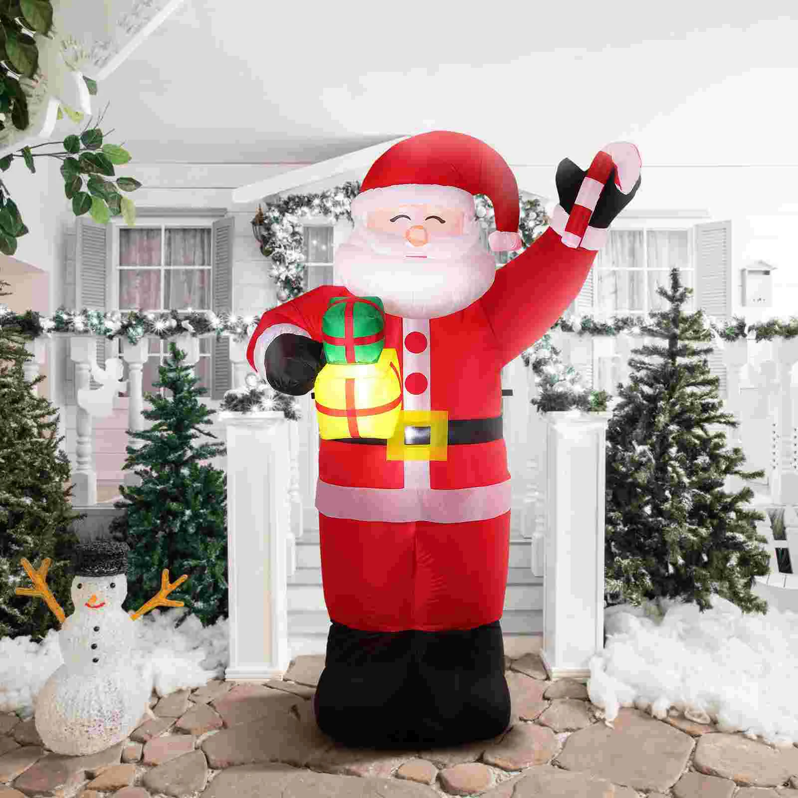 Inflatable Santa Claus Outdoor Decorations Christmas Lawn Party Elder Ornaments