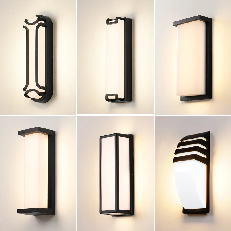 Outdoor wall lamp, courtyard exterior wall, outdoor balcony, terrace lighting, pillar lamp at the entrance of the villa