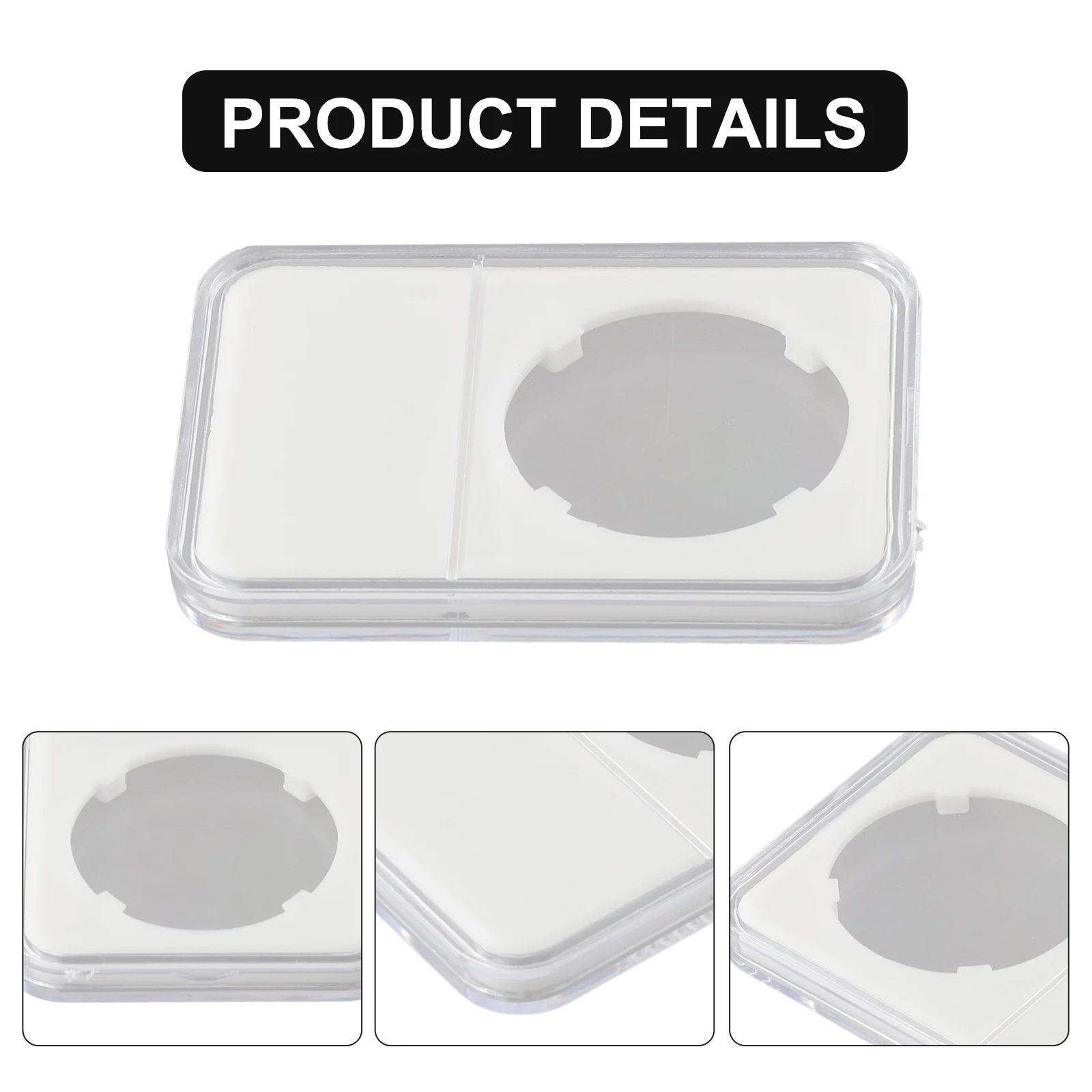 1 Pc Coin Slab Holder 38mm Display Case Transparent Convenient Coin Collection Capsule Holder Storage Box Coin Holder