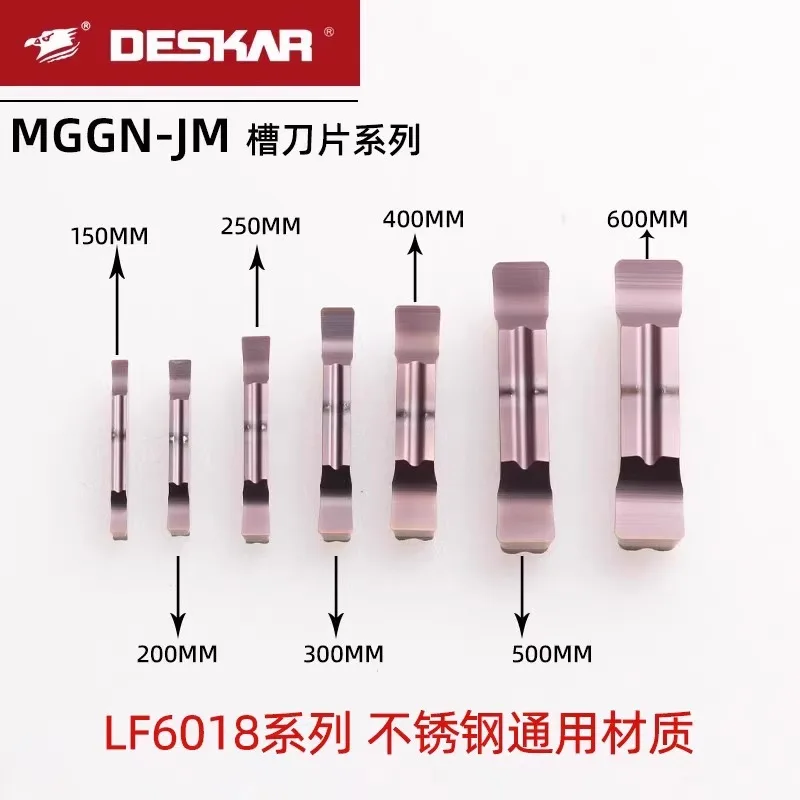 DESKAR Insert MGGN150 MGGN200 MGGN300 MGGN400 MGGN500-JM Carbide Insert Grooving LatheTool CNC Steel processing Cutting Insert