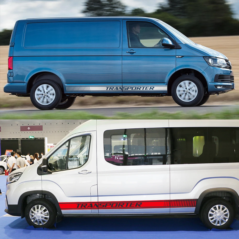 Car Stickers For Volkswagen VW Transporter T5 T6 California Camper Van Graphics Stripes Vinyl Decals Auto Tuning Accessories view 4