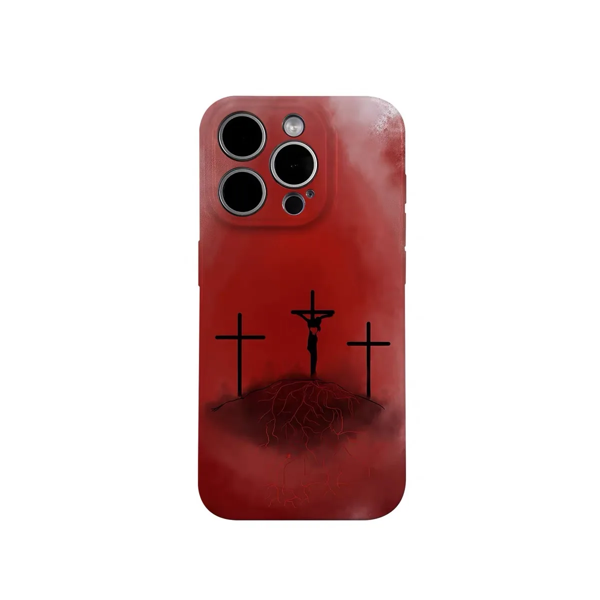 

Blood Red Cross Art Design Phone Case for IPHONE 17 Air 16E 15 PROMAX 14 Plus 13 12 MINI 11 PRO 16Plus XR XS Acrylic Phone Cover