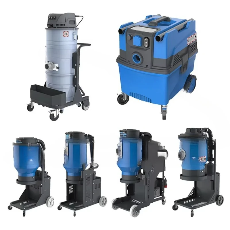 

3000 watts 60l dry and wet industrial vacuum cleaner, automatic cleaning high efficiency air filter