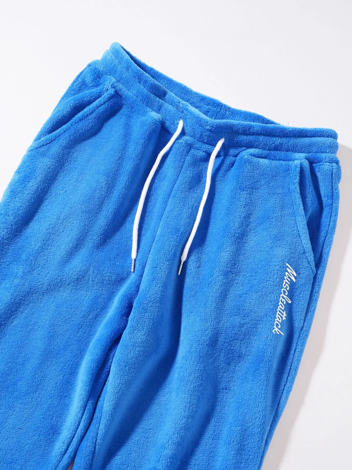 Herren Weiches Warmes Flanell Zweiteiler Set Übergroßer Kapuzenpullover mit Kordelzug Lose Hose Lässige Hauskleidung Herbst Winter Tägliche Kleidung – Detail 32