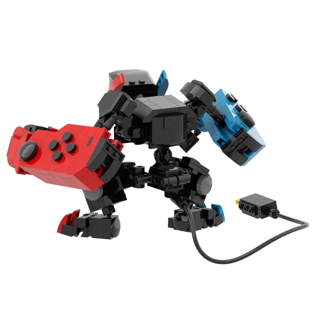 MOC kreatywna seria konsola do gier transformacja roboty Mecha klocki Model DIY Puzzle zabawki na prezent urodzinowy dla dzieci 418 sztuk