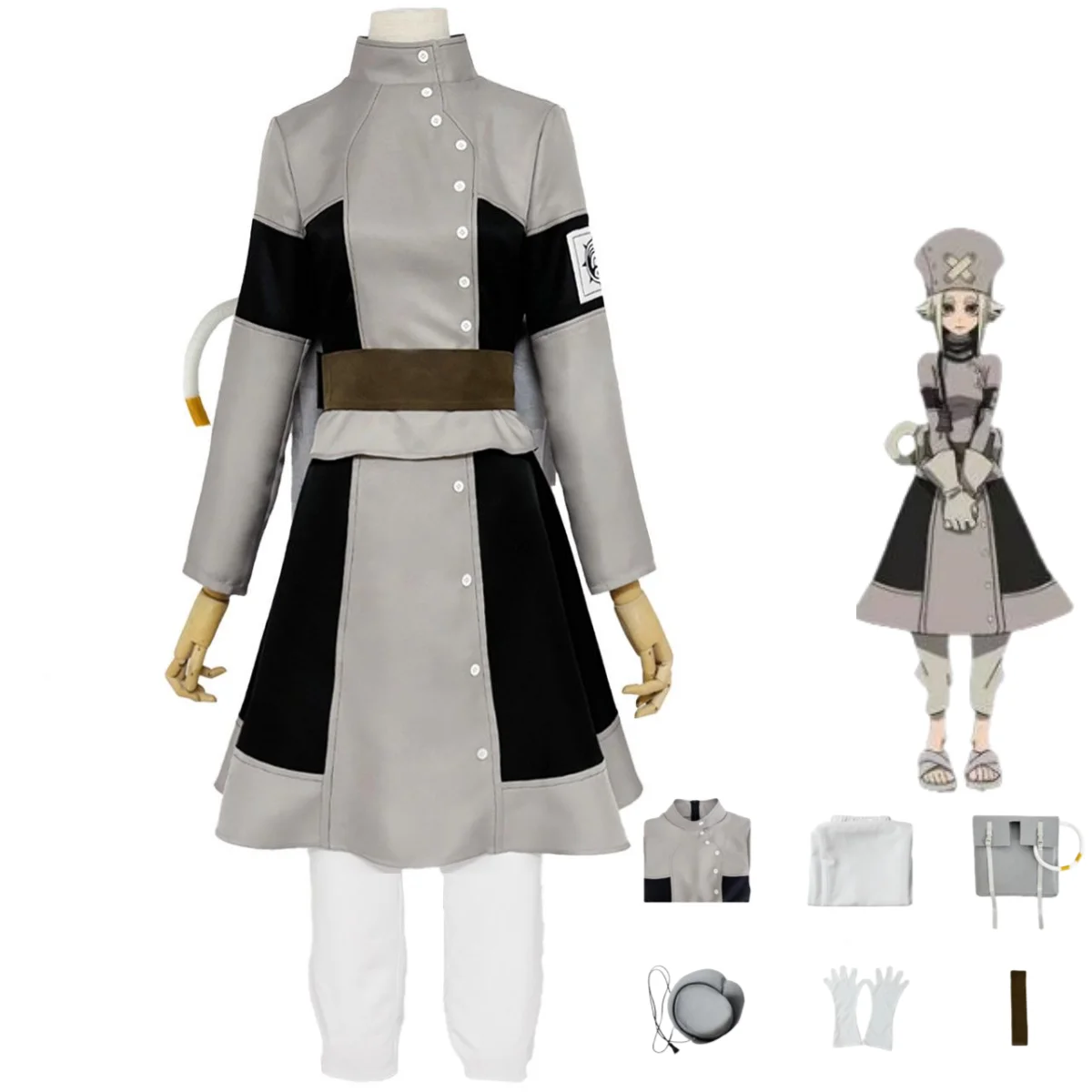 

Anime Gachiakuta‌‌ Elysia Cosplay Costume Battle Uniform Full Set Coat Skirt Hat Adult Woman Sexy Carnival Christmas Suit
