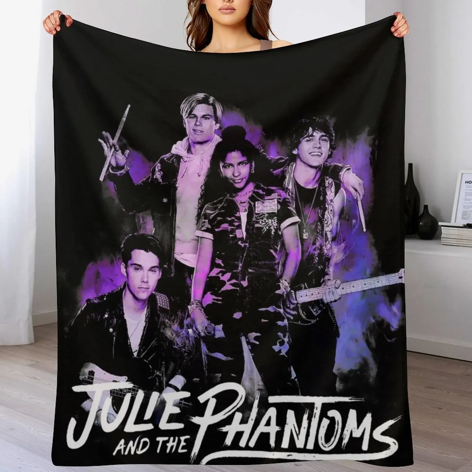 

Julie and The Phantom Throw Blanket Designers Luxury Designer Soft Beds Soft Plush Plaid Blankets
