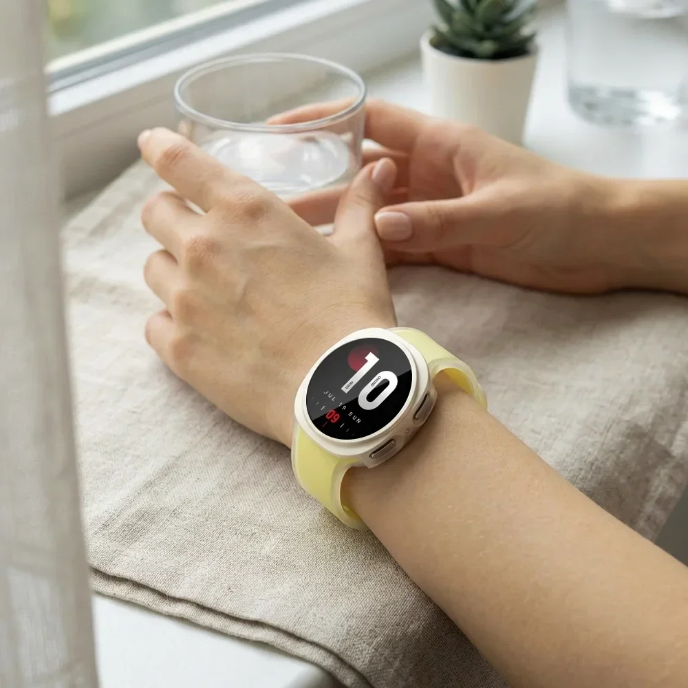 2-in-1-Schutzhülle + Armband für Samsung Galaxy Watch 8 9 40 mm 44 mm, Displayschutz aus Glas/hohler Schutzrahmen, Sport-Silikonarmband für Galaxy Watch 9/8 – Detail 21