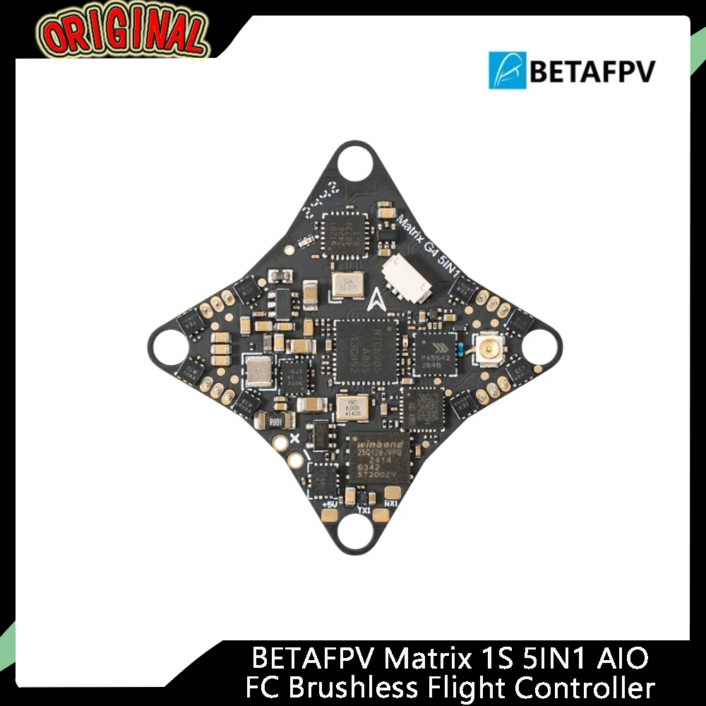 

BETAFPV Matrix 1S 5IN1 AIO FC — 2,4G ELRS, 400 мВт VTX для квадрокоптера Meteor75 Pro Whoop (гоночный и фристайл)