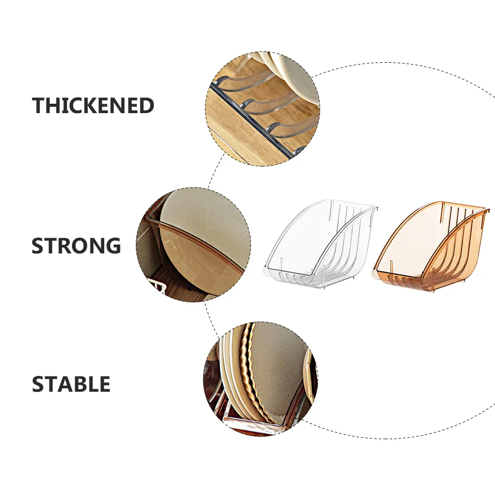 

2Pcs Kitchen Cabinet Storage Shelf Strong Thickened Pet Material Multi-Functional Pot Lid Organizer Kitchen Storage