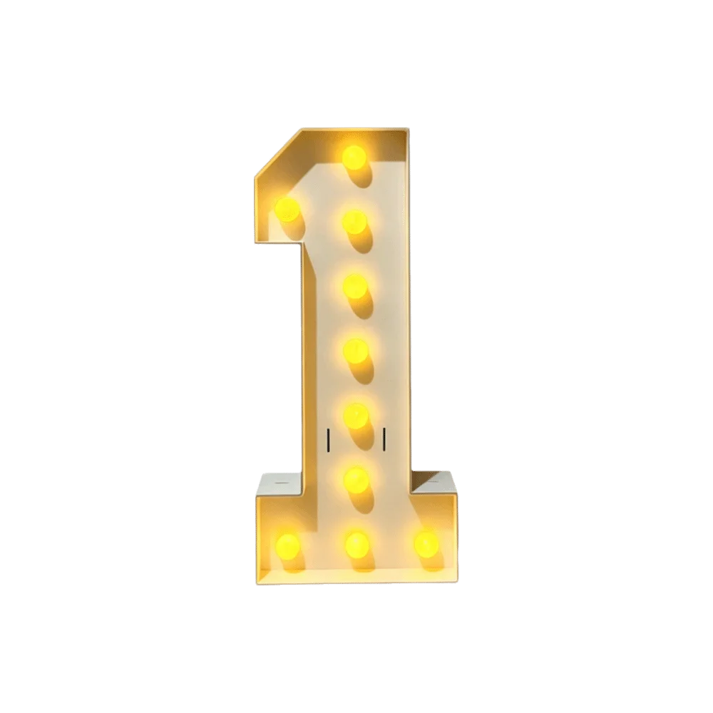 70cm Giant LED Light Balloon Reusable Warm Cold Light Giant Number Balloon Plug-in Design LED Lighted Number Balloon