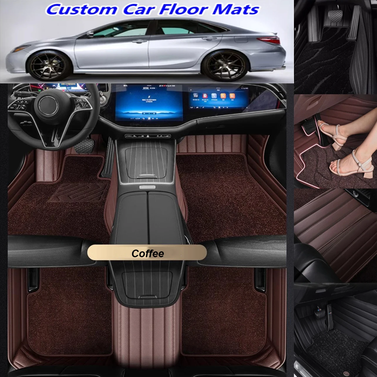 

5D пользовательские автомобильные коврики для Lexus LS LS350 LS400 LS430 LS460 LS500 LS500h Автоматические ковры Двухслойные покрывала для ног