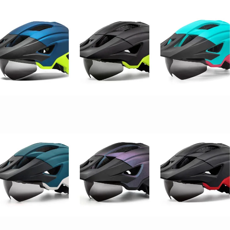 Kask rowerowy szyba przednia 57-61CM kask rowerowy USB Tail Light stajnia blok grzewczy mężczyzn moda sprzęt rowerowy rowerowa