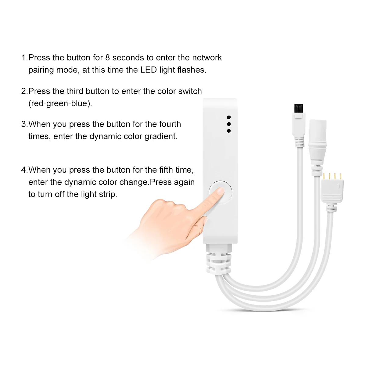 Apple homekit app led dimmer dc12V RGB remote contorller for led strip Siri Voice dohome work with Alexa ,Google Home