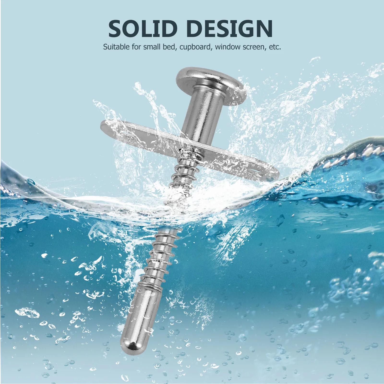 2pcs Spring Latch Cot Parts Baby Crib Plunger Loaded Metal Cotter Adjusting Lever Bed Fastening Durable Hardware Spring Pin