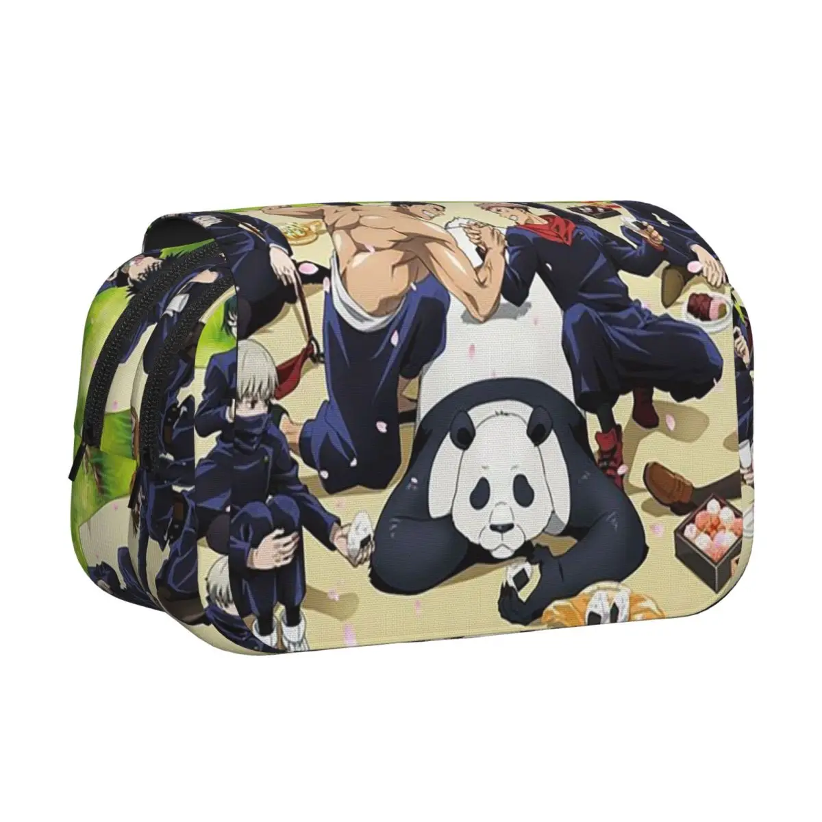 Jujutsu Kaisen Anime Satoru Yuuji Nobara Megumi Sukuna Pencil Cases Pen Holder Hard Shell Leather Large Capacity Pen Box Pencil