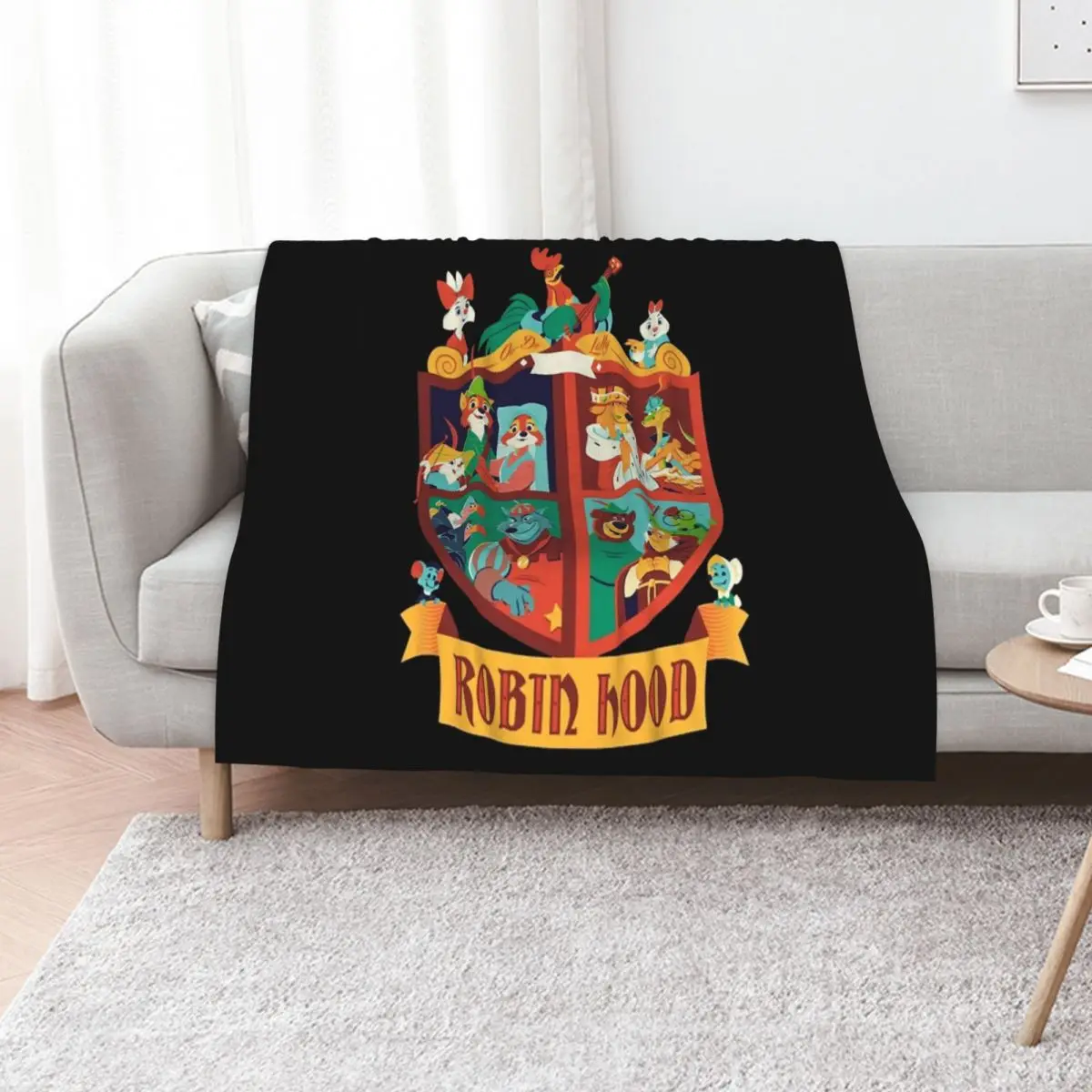 

Robin Hood T-Shirt Throw Blanket Hair Soft Plaid Decorative Throw Soft Beds Blankets