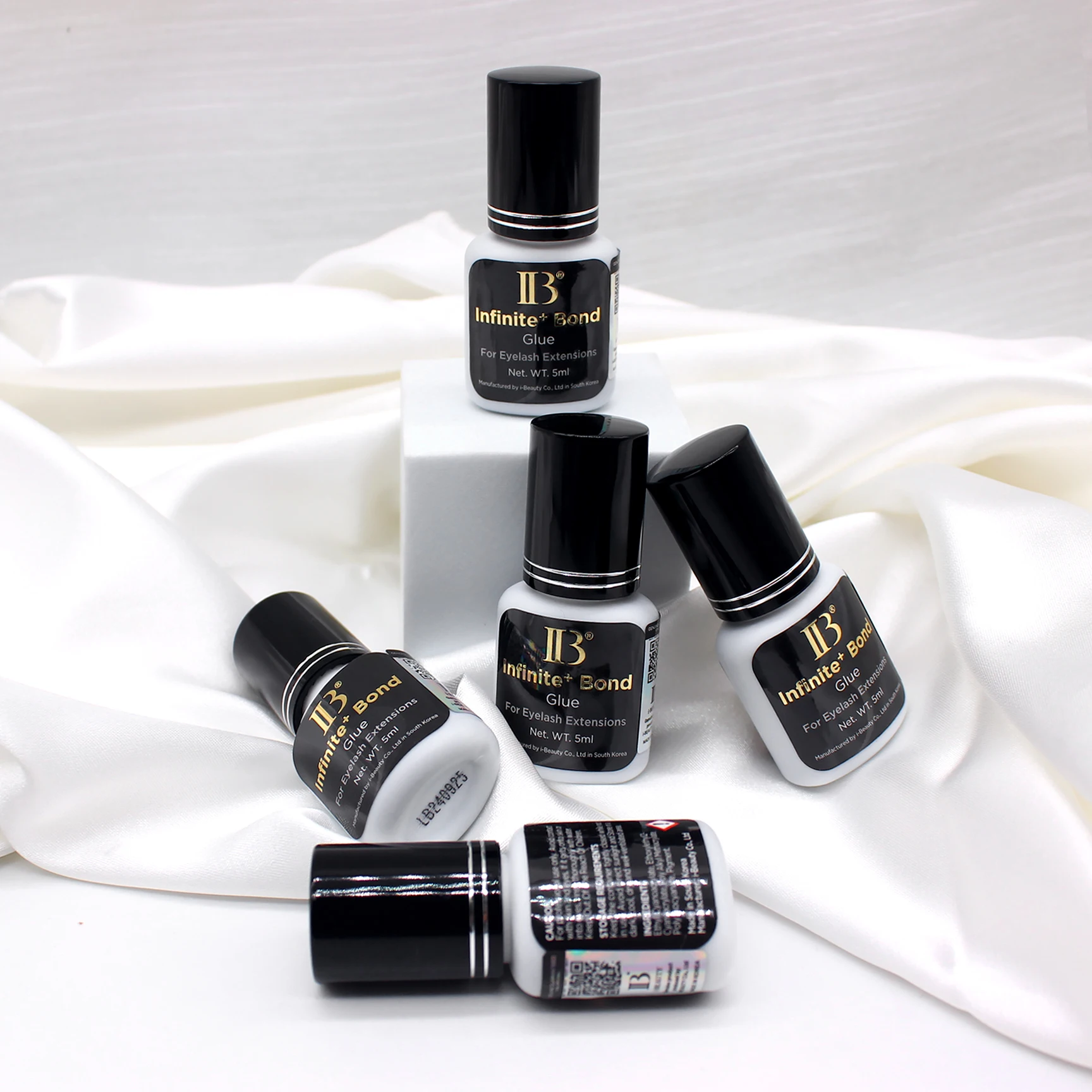 Cola para extensão de cílios ibeauty tipo ib infinito plus cola individual de secagem rápida ferramentas de maquiagem adesivo 5ml loja de saúde de beleza