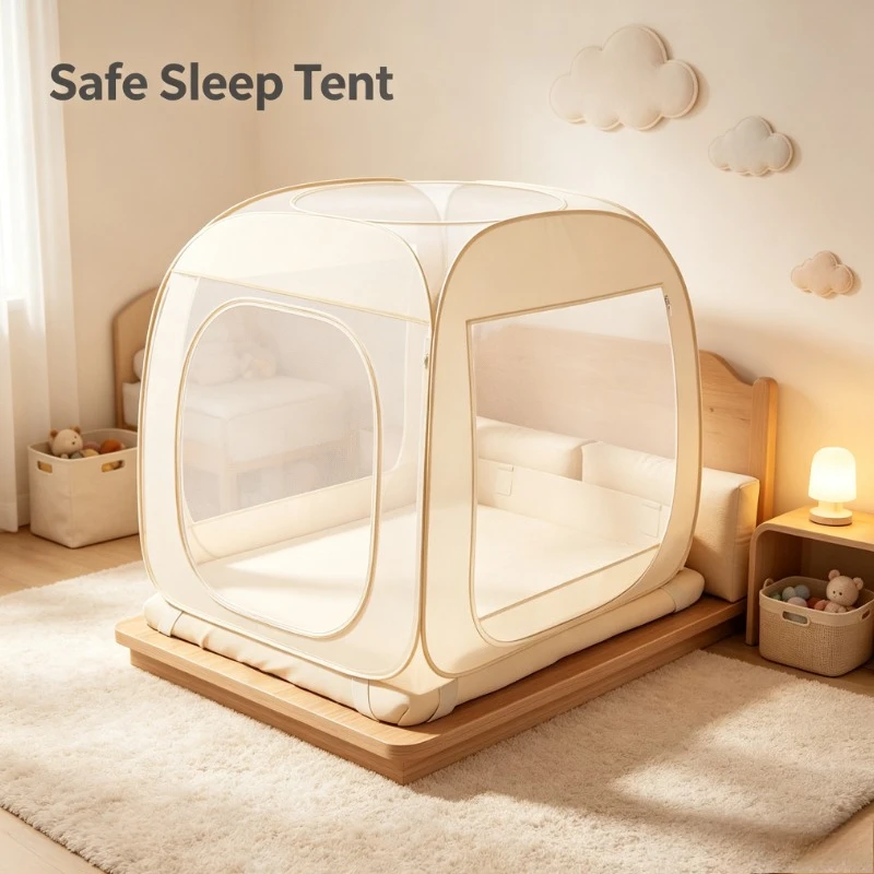 Pop-Up Mosquito Net, No Assembly Foldable Bed Tent with Full Bottom for Home & Dorm, 2026 New Design