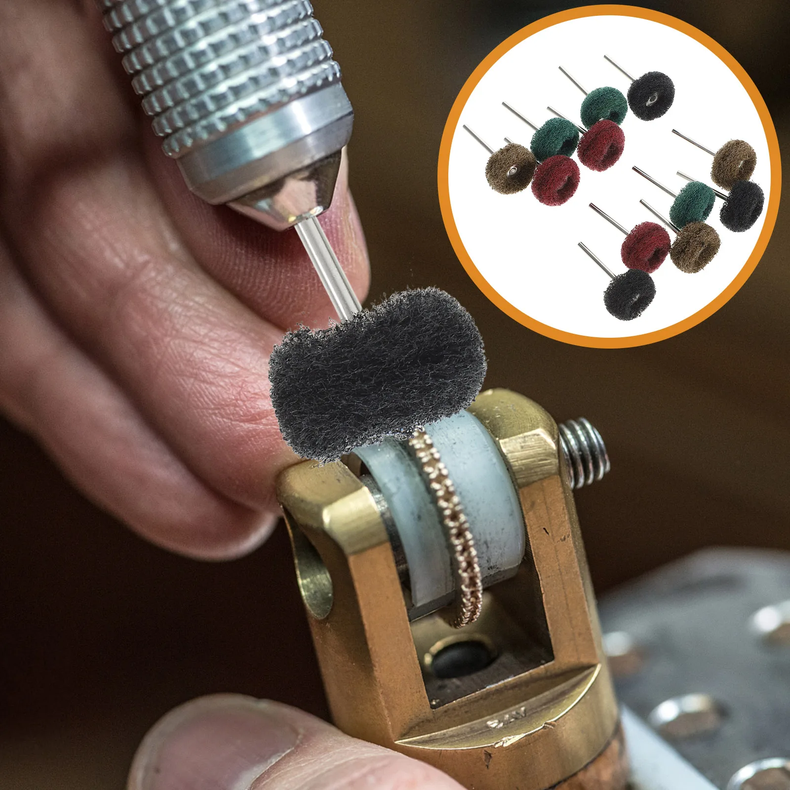 

12Pcs Compact Portable Polishing Wheels Stainless Steel Kit for Drill Sanding Attachment Polishing Wheel for Drill