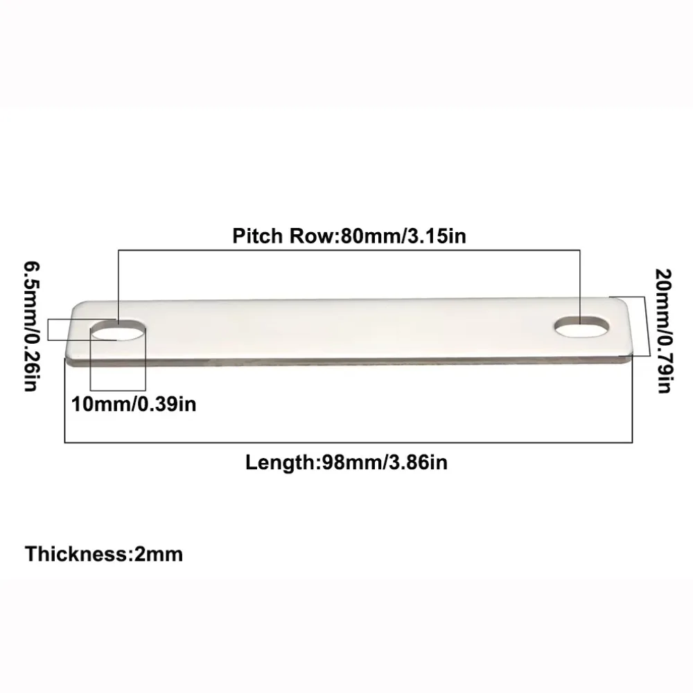 New M6 Bus Bars Connector Flat Nickel-plated Copper Copper Busbar Battery Busbar Lifepo4 Cell Lithium