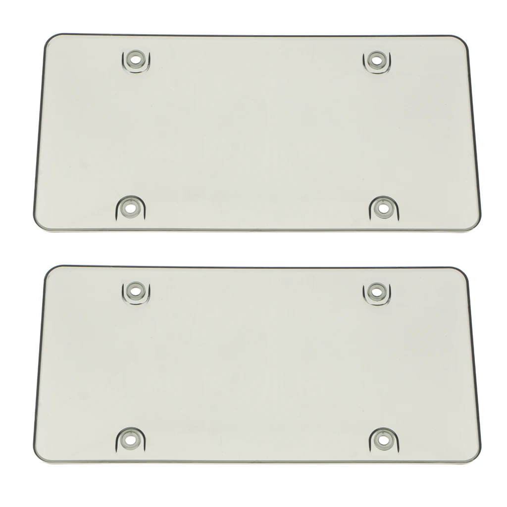 2 Pcs License Plate Holder Base Plate Plastic Accessory Car Machine