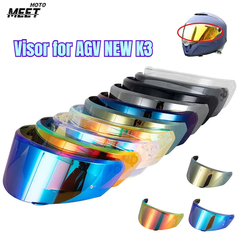 

K3 DOT(E2206) Helmet Visor for NEW AGV K3 2023 2024 Motorcycle Helmet Glasses Lens Helmet Replacement Parts