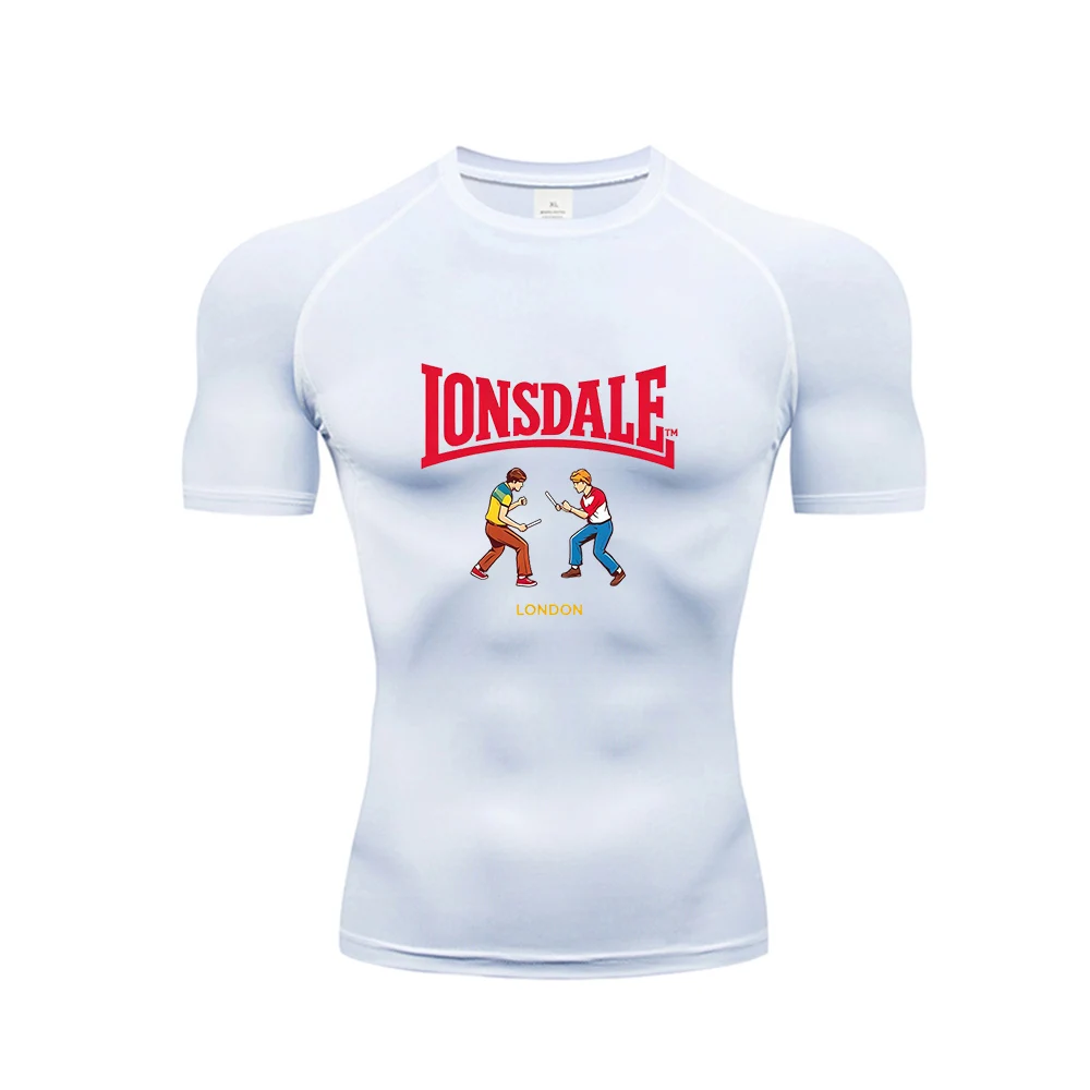 New men's compression T-shirt, gym and running sports T-shirt, Longshdale T-shirt, 867 quick drying short sleeved T-shirt