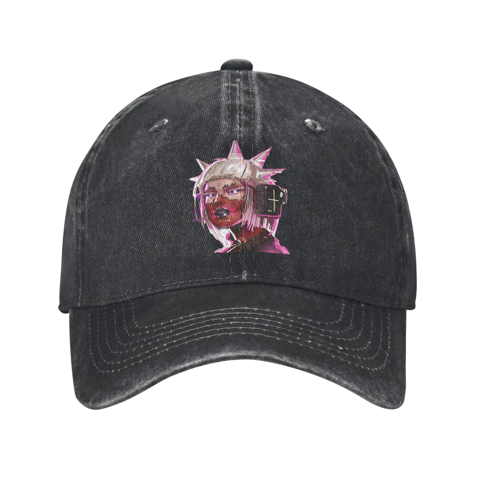 Marathon Game  Baseball Caps Vintage Distressed Denim Sci-Fi  Headwear Unisex Outdoor Workouts Unstructured Soft Hats Cap