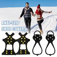 5/10 Teeth Crampons For Snow And Ice Spikes For Shoes Non-Slip Winter Outdoor Hiking Climbing Anti-slip Covers For Shoes Gripper