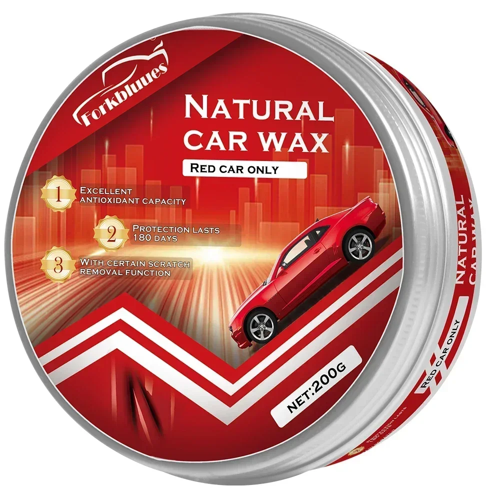 

Red Color Car Wax Crystal Plating Set Hard Auto Wax Paint Care Coating Tiny Scratch Repair Car Polisher with Sponge