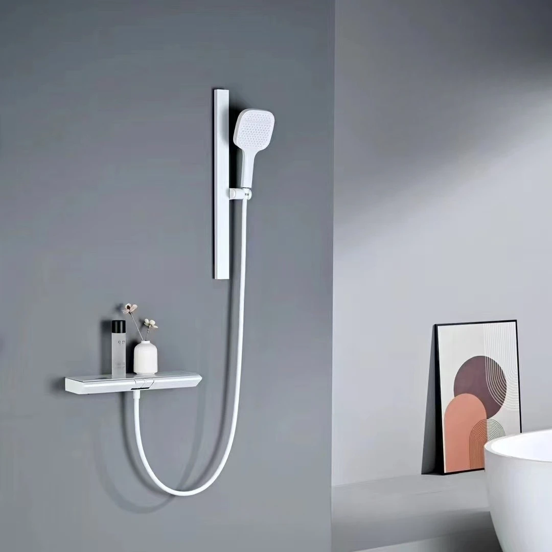 

Minimal multi-function, rain shower set, constant temperature digital display home bathroom