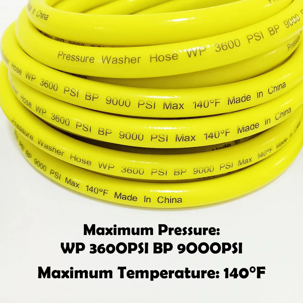 Car Wash Water Cleaning Extension Hose Water Hose Kink Resistant Power Washing Hose Flexible High Pressure Washer Hose Pipe Cord