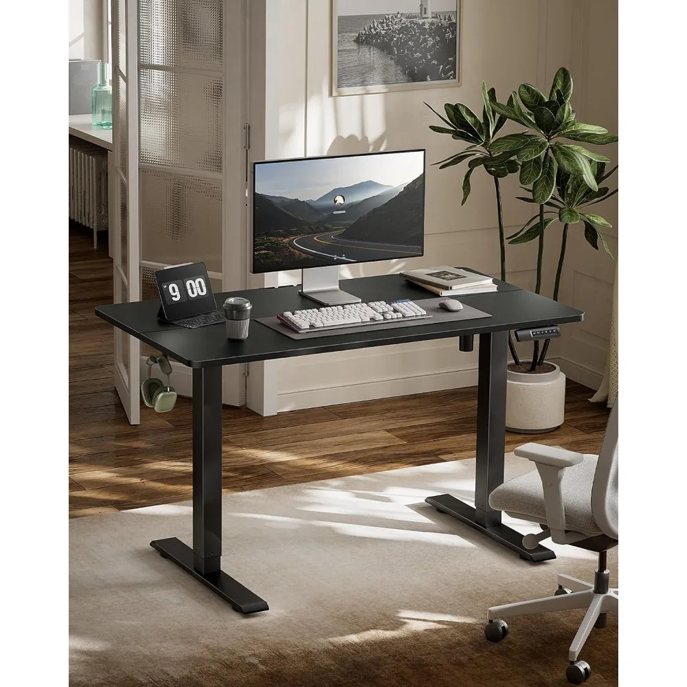 Electric Standing Desk with Sedentary Reminder, 55 * 24 Inch Standing Desk Adjustable Height, Stand up Desk