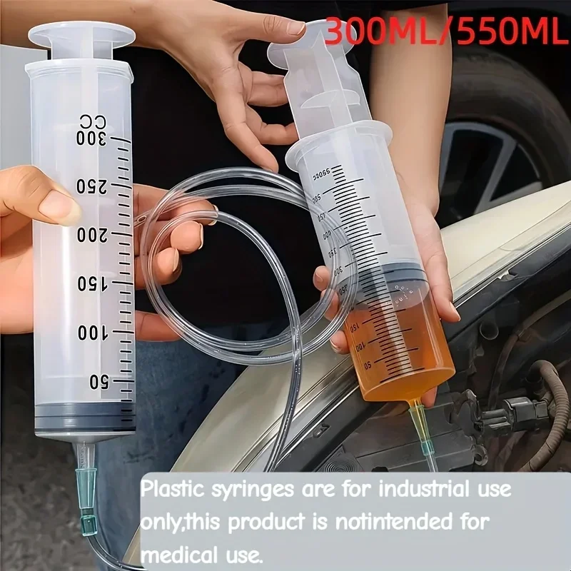 Industrial Grade Fluid Extractor Syringe - Oil Pump Dispenser for Engine Oil, Petrol & Transmission Fluid | Auto Mechanic Tool