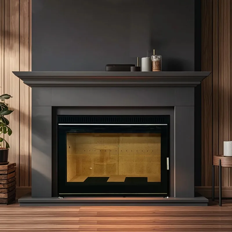 New European-Style Premium Fireplace Real-Flame Fireplace Multi-Functional Bed & Breakfast, Villa, Hotel Wood-Burning Fireplace