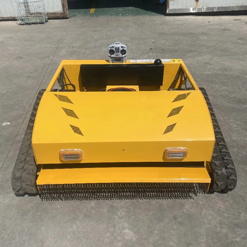Track Mounted Robotic Lawn Mower for Large Yards Adjustable Cutting Width High Efficiency Professional Equipment