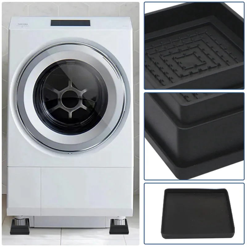 رافعات السرير مقاس 1 بوصة، 12 قطعة من أجهزة رفع أثاث السرير القابلة للتعديل، رافعات رفع السرير شديدة التحمل مع وسادة مطاطية للأريكة والسرير #4