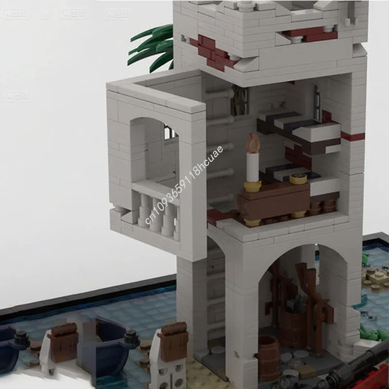 1857pcs MOC Sabre Island Remastered Pirates Building Block Festival Gift Inquiry-based Learning Courses Hands