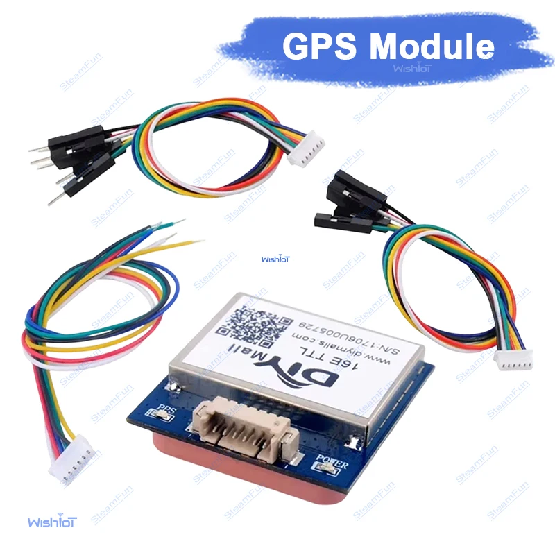 GPS Module VK16E G28U7FTTL GMOUSE Ceramic Antenna TTL Level 9600Baud Rate Built in Flash for Flight Control Car Guide Navigation