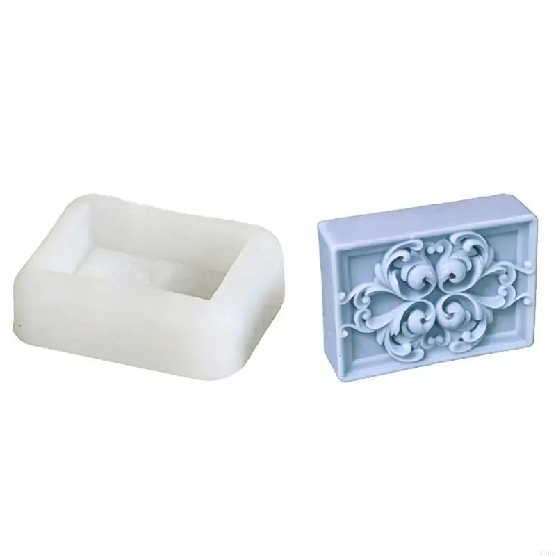   Easy to Cleaning Silicone Soap Mould Featuring Intricate Designs for Creative Projects and Gift Making