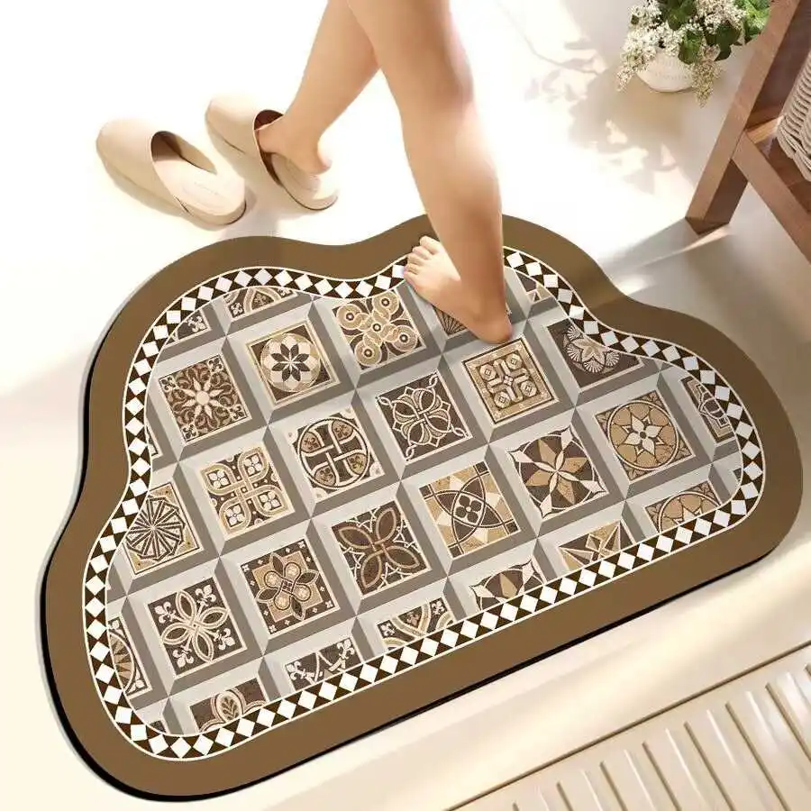 

Qui Dry водопоглощающий силиконовый коврик Dendroid, настраиваемый нескользящий коврик для украшения входа и комфорта дома