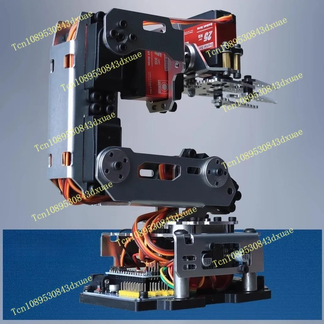 High Quality Robot Programmable Arm Aluminum Alloy Bracket 6 Dof Metal Mechanical Arm APP Control for Arduino Robot DIY Kit