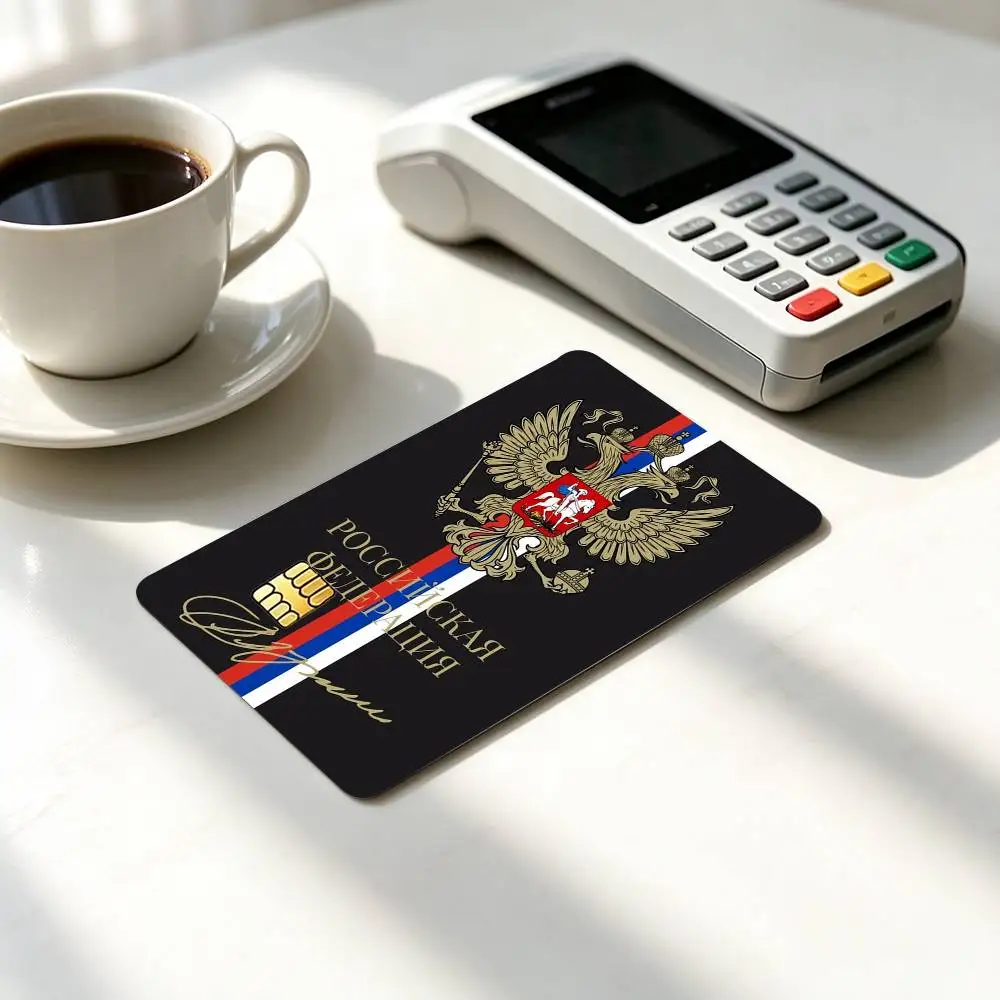 Digital Development Russia Flag  Credit Card HD Stickers Game Card Decal Small Chip Waterproof Sticker Gift