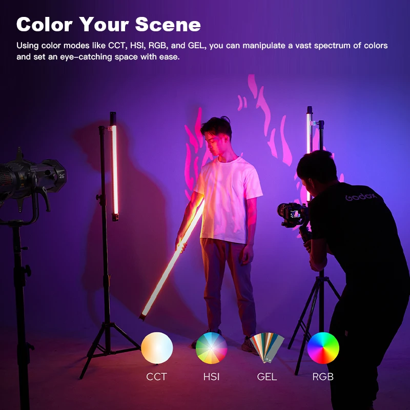 Godox SZ300R LED RGB Video Light Bowens Mount for Photography Photo Studio Livestream 2500-10000K 2.4G Wireless / DMX Control