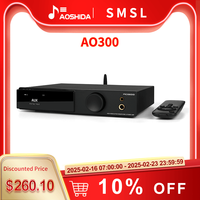 SMSL AO300 Power Amplifier & Headphone AMP & Decoder MA5332MS MQA-CD Audio DAC CS43131 Headphone Amplifier XMOS XU-316 2.1 HIFI