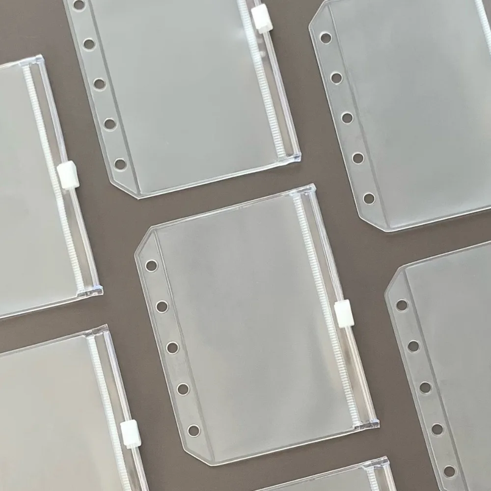 10pcs M5 Spiral Binder Divider Page Separator Matte Loose Leaf Refill Paper Budget Binder Envelopes Folders Binder Pockets