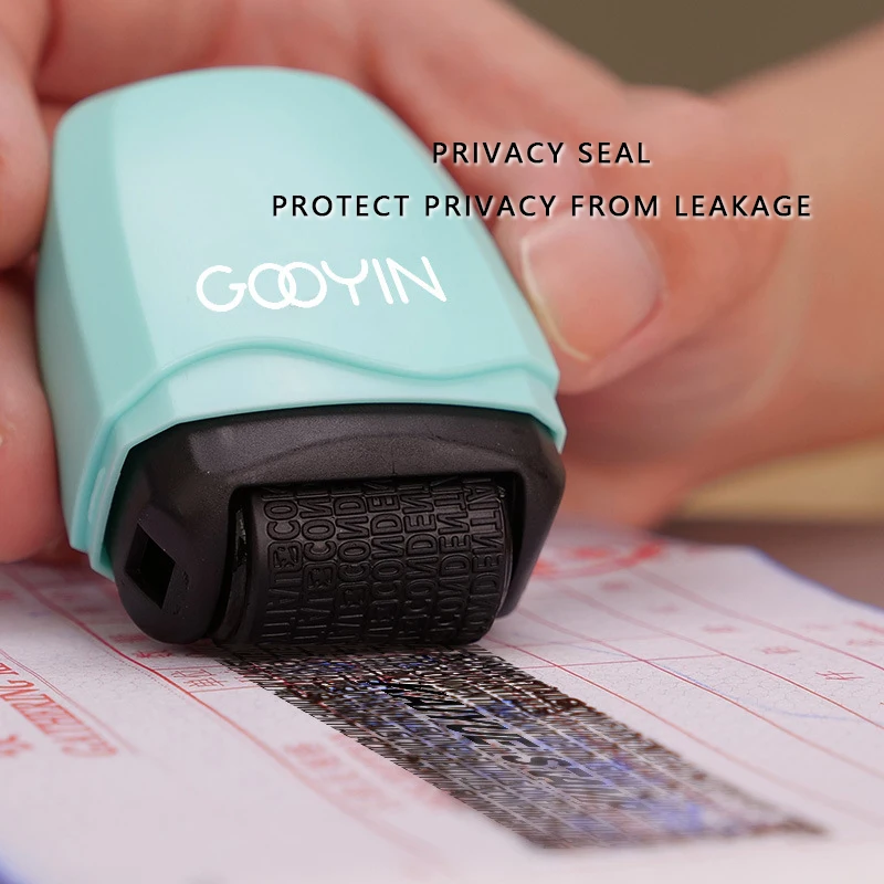 Confidential Stamp Seal Roller Anti-Theft Protection ID Seal Smear Privacy Confidential Data ID Seal Smear Privacy Confidential