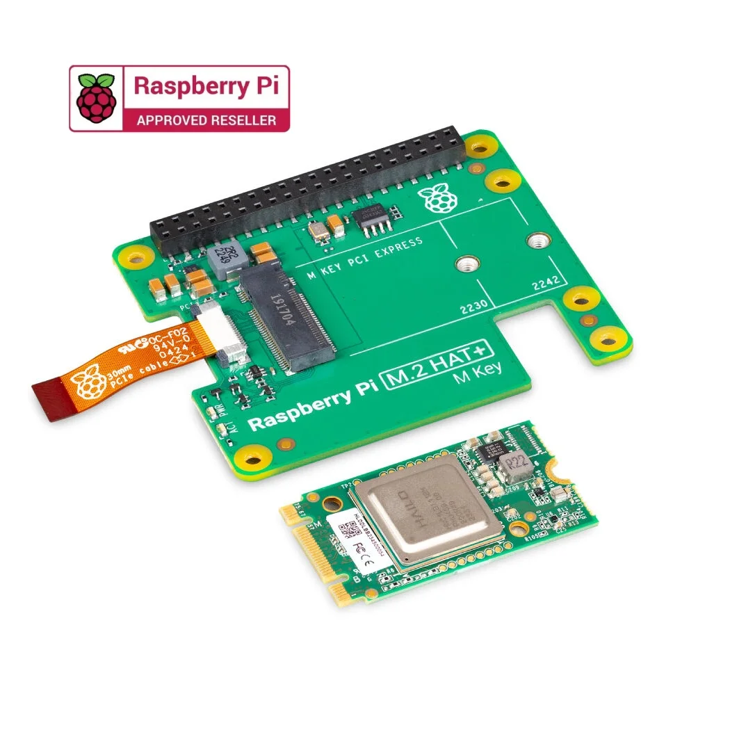 Raspberry Pi 5 AI Kit 26TOPS 13TOPS Hailo AI Acceleration Module Raspberry Pi M.2 HAT+ Computing Power Board HAILO8L AI Module