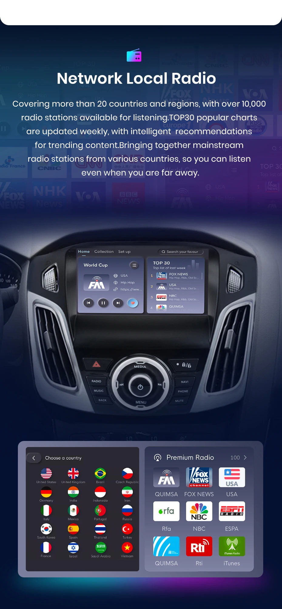 Junsun carplay android auto autoradio für ford focus 3 mk3 2006-2018 gps intelligente systeme stereo multimedia autoradio – Detail 13
